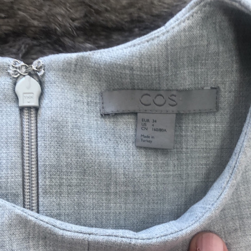 Cos Color-Block Pink & Grey Structure Top - image 4